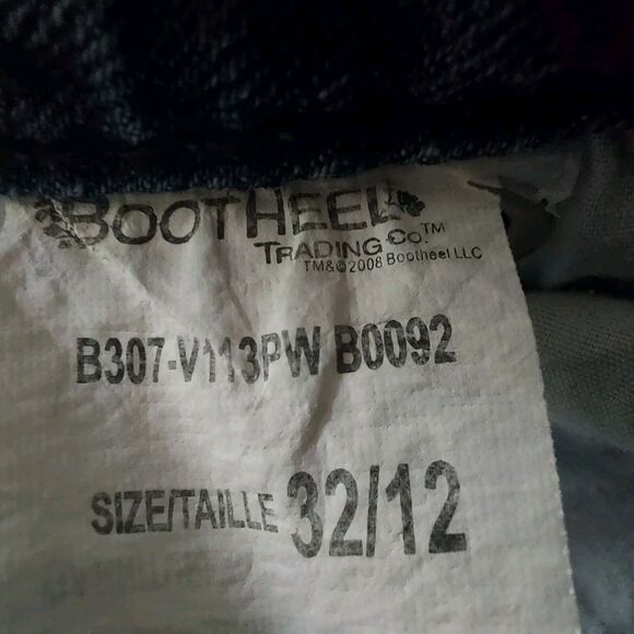 Bootheel Trading Co Jean Skirt Mini Size 12 Patch Distressed Embellished - Picture 10 of 11